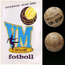 Top Star VM Bollen 1958 FIFA World Cup Sweden Leather Soccer Match ball size 5