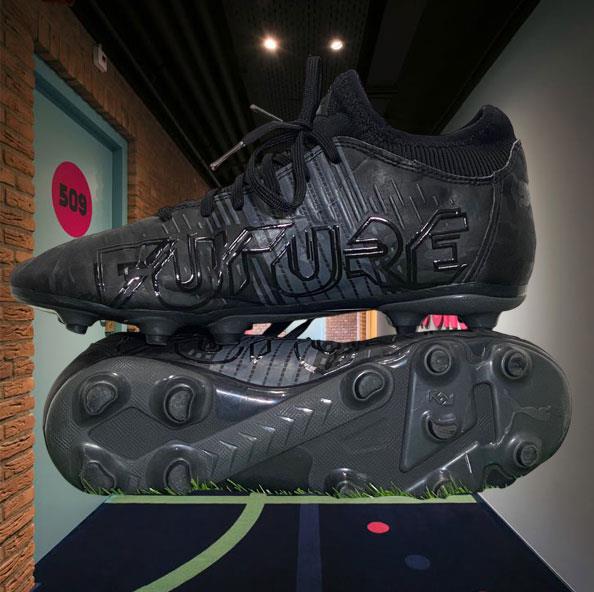 PUMA unisex child Future Z 4.1 Fg/Ag Jr Soccer Shoe, Puma Black-asphalt,UK 4 1/2