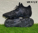 PUMA unisex child Future Z 4.1 Fg/Ag Jr Soccer Shoe, Puma Black-asphalt,UK 4 1/2