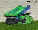Adidas Boys F5 TRX FG Soccer Cleats Green 3.5 Size UK 5 1/2