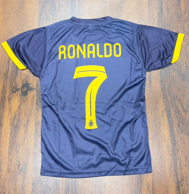 Kids Al-Nassr 2023/24 Ronaldo Away Jersey