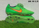 Nike Magista Soccer Cleats Mens 8 Bright Green Orange Swoosh Size UK 10 1/2
