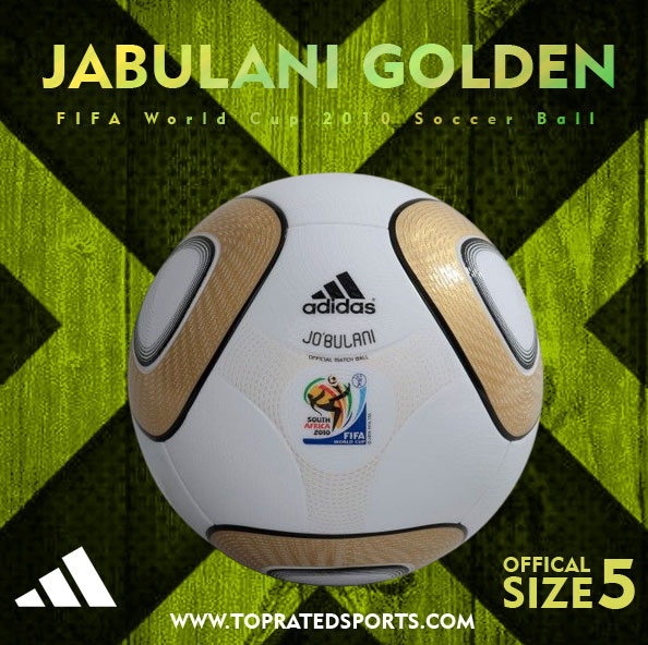 Adidas Jabulani Golden Official Match Ball Thermal Bonded FIFA World Cup 2010 Soccer Ball Size 5