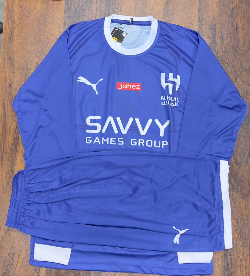 Al Hilal SFC Anniversary Men's Long Sleeve Soccer Football Kit