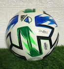 Original adidas MLS Nativo XXV 2020 White Blue Green Official Match Soccer Ball