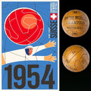 Swiss World 1954 | Brown | FIFA | World Cup | OMB | GENUINE LEATHER |